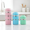 Japanese-Inspired Compartment Lunch Box – Stainless Steel, 1–3 Layer