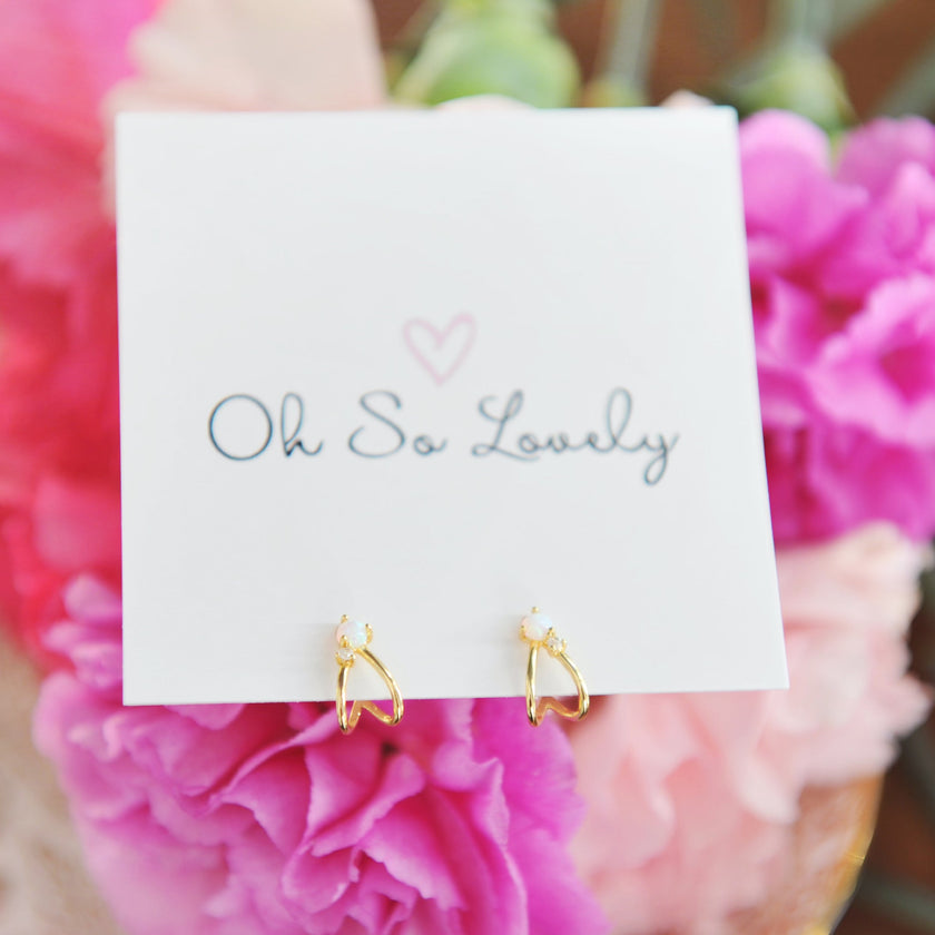 Penny Mini Opal Stud Earring