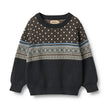Jaquard Pullover Julius | Navy | Wheat Kids