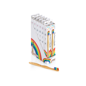 The Future Is Bamboo - Rainbow Adult Soft Toothbrush (12ct)