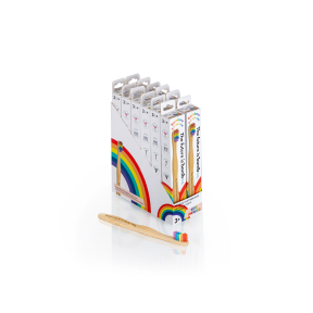 The Future Is Bamboo - Rainbow Kids Bamboo Toothbrush (12ct)