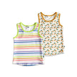 Youth Bamboo Racerback Tank | Rainbow Stripe