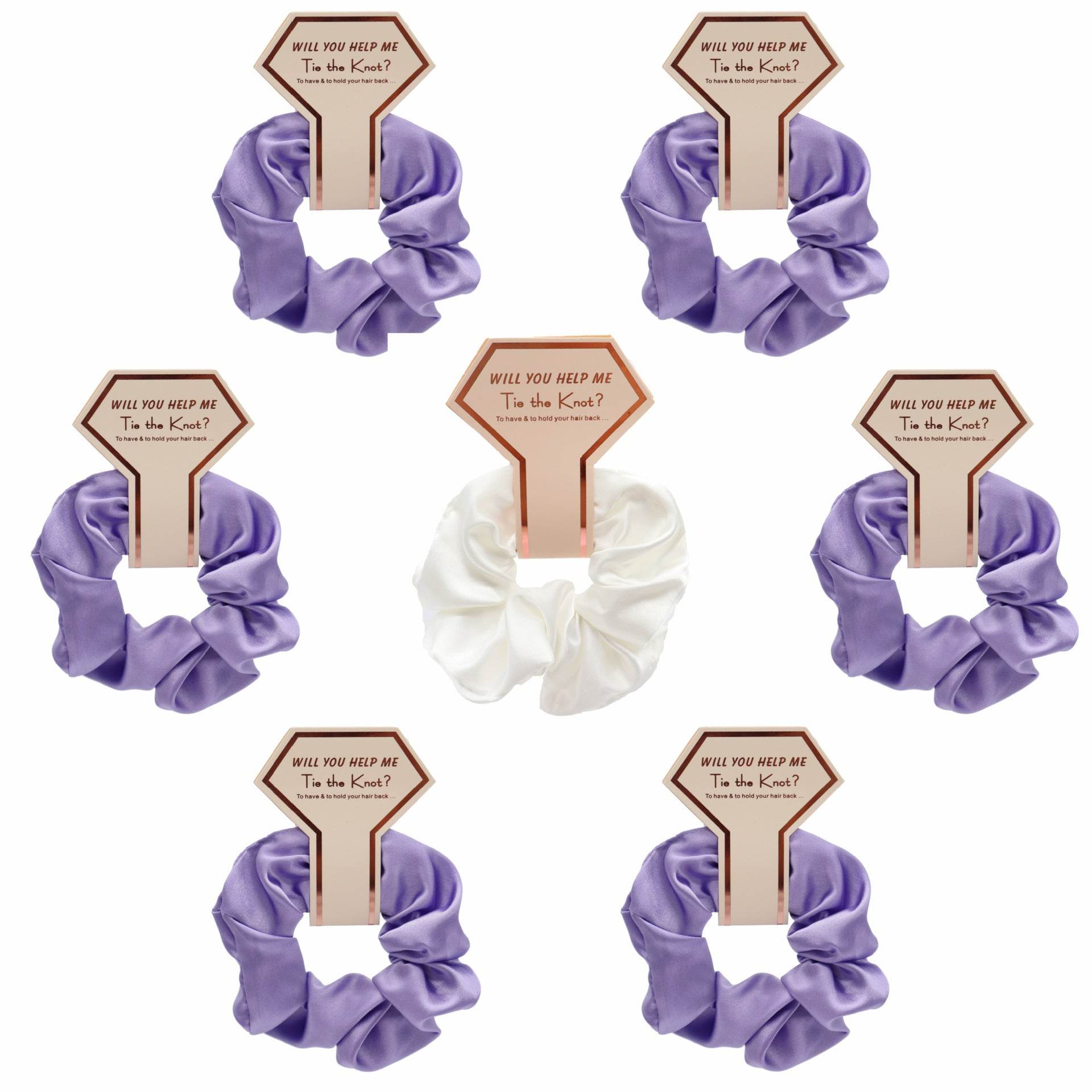 Luxury Silk Satin Hair Scrunchies Hair Ties women