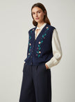 Vintage 90s Sears Traditional Country Collection Knit Vest