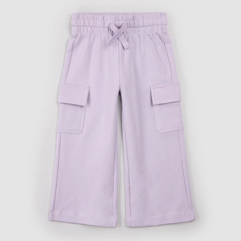 Wide Leg Cargo Joggers | Thistle | Miles the Label