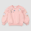 Sweatshirt and Leggings | Pink Floral Embroidery | Miles the Label