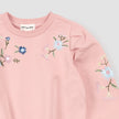 Sweatshirt and Leggings | Pink Floral Embroidery | Miles the Label