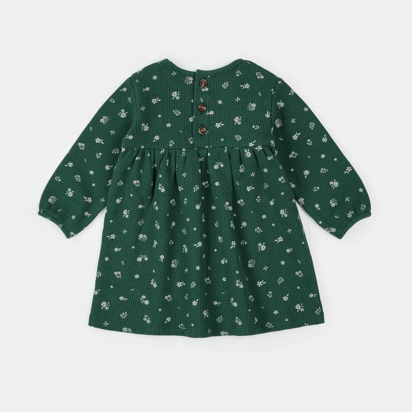 Thermal Dress Set with Tights | Snowpierce Print | Petit Lem