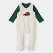 Thermal Overall Set | Dark Green Striped | Petit Lem