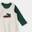 Thermal Overall Set | Dark Green Striped | Petit Lem