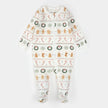 Footed Thermal Sleeper | Holiday Treats Fair Isle Print | Petit Lem