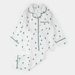 Poplin PJ Set | Pine Tree Print on Off-White | Petit Lem