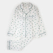 Men 2pc Poplin PJ Set | Pine Tree Print on Off-White | Petit Lem