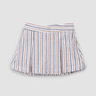 Rosewood & Navy Striped Seersucker Skort | Miles The Label