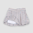 Rosewood & Navy Striped Seersucker Skort | Miles The Label