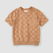 Embossed Checkerboard Rosewood Boy's Terry Cloth Set | Miles The Label
