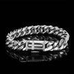 Stainless Steel Cuban Link Chain Personality Bracelet
