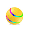 Smart Self-Rotating Cat Ball Toy – USB Rechargeable, LED Light, Remote Control Option | Yellow, Pink, Orange