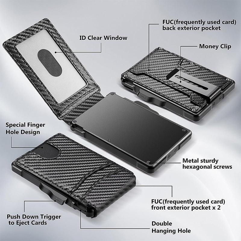Carbon Fiber Flip Wallet for Men
