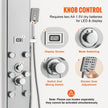 Shower Panel System, 5 Shower Modes, Digital Display Shower Panel Tower, Rainfall, 8 Massage Jets, Tub Spout, 3-Setting Handheld Shower Head 59 Hose, Stainless Steel Wall-Mounted Shower Set