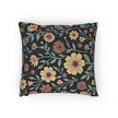 Vintage Floral Woven Pillow | Tapestry Sunflower Cushion, Botanical Throw Pillow