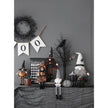 8.3x5x24 Fabric Standing Gnome W Orange Banner  Spring Body, For Halloween Decor