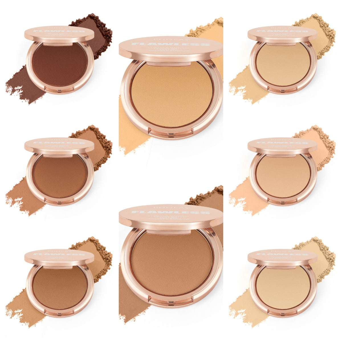 PHOFAY Matte Setting Pressed Powder – Flawless Finish Face Powder (8g, Multiple Sets)