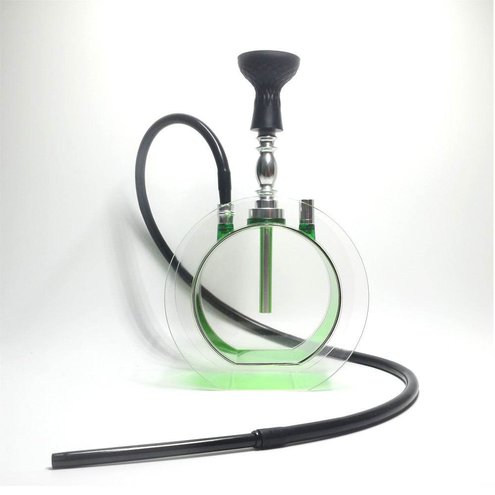 Acrylic round pot hookah set