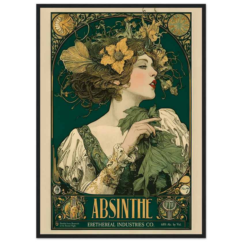 L’Absinthe d’Ombre - Poster & Framed Print