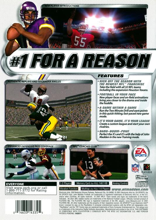 Madden NFL 2002 (usagé)