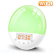 Wifi voice control smart wake-up light alarm clock