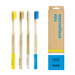 F.e.t.e. - Toothbrush Medium Marvellous Mix (4pk)