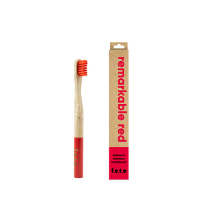 F.e.t.e. - Children's Bamboo Toothbrush Red (1ct)