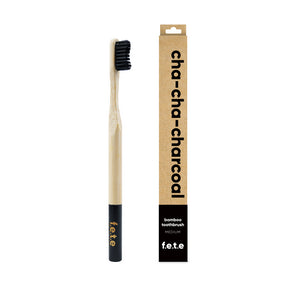 F.e.t.e. - Bamboo Toothbrush Cha Cha Charcoal (1ct)