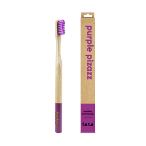 F.e.t.e. - Bamboo Toothbrush Purple Pizazz Med (1ct)