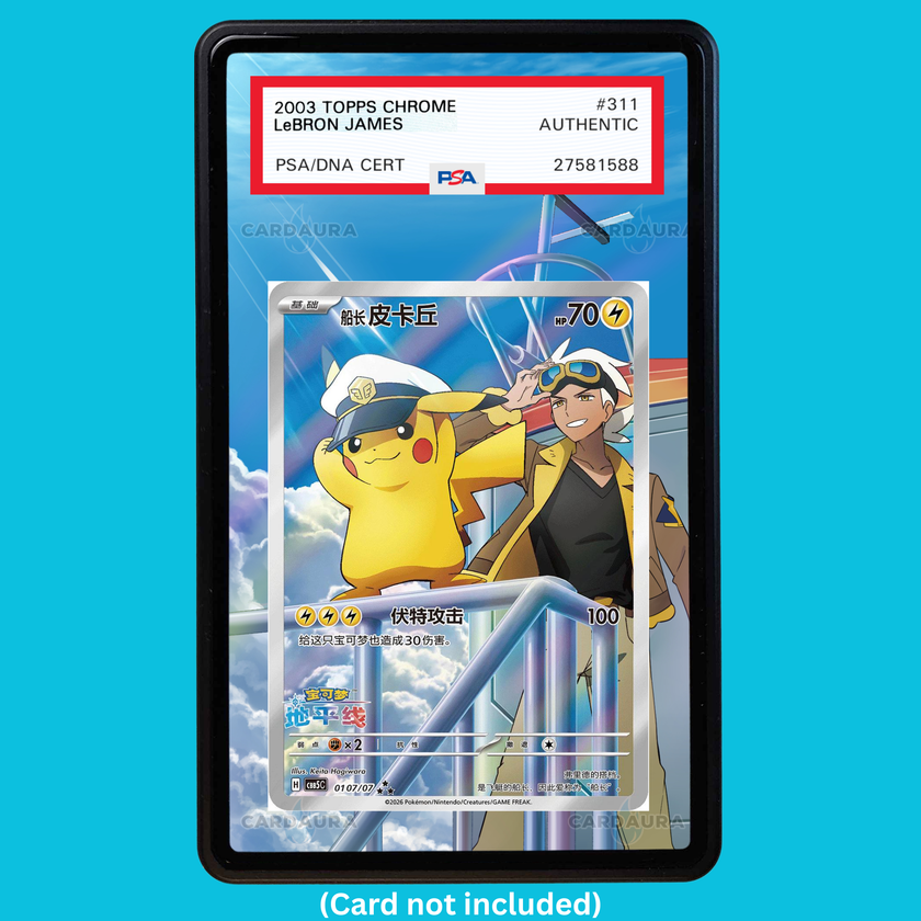 Captain Pikachu 0107/07 (Graded) Display Case