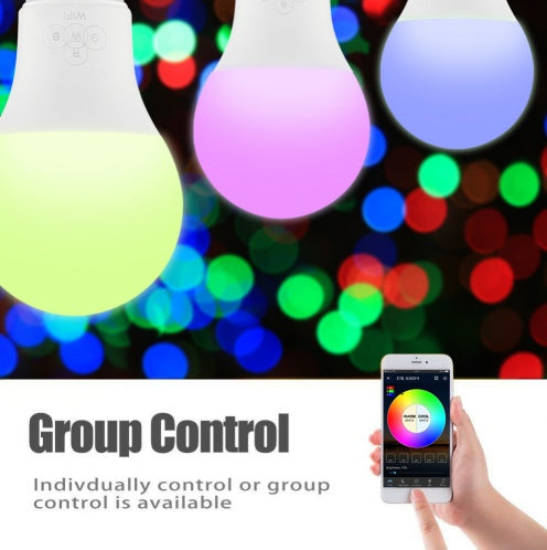Bluetooth RGB Smart LED Bulb – E27 / B22 RGBW Colour Changing WiFi App Control