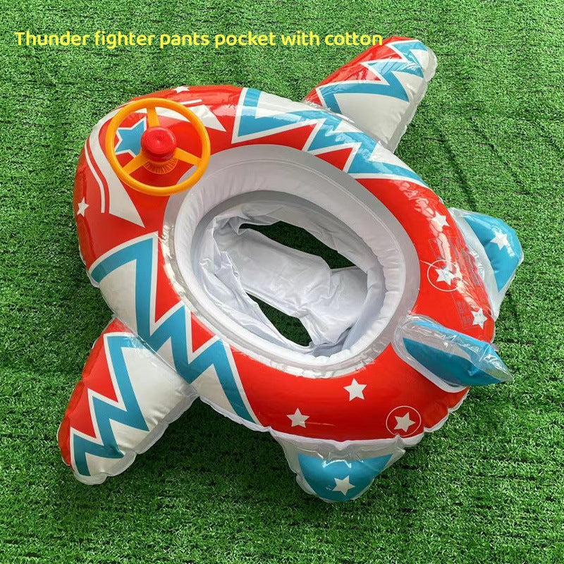 Large Thickened Car Boat Swimming Ring with Canopy | Kids Inflatable Pool Float Canada