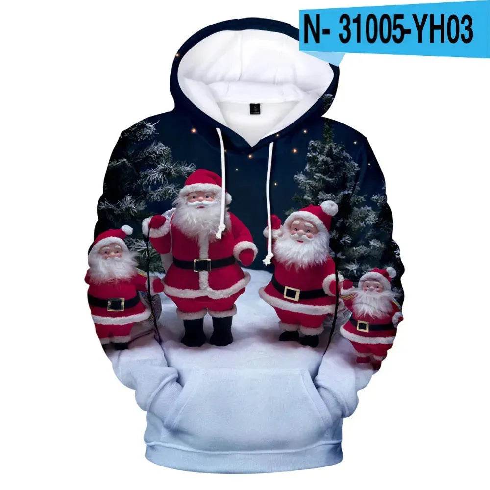 New Funny Christmas Printed Hoodie sweatshirt