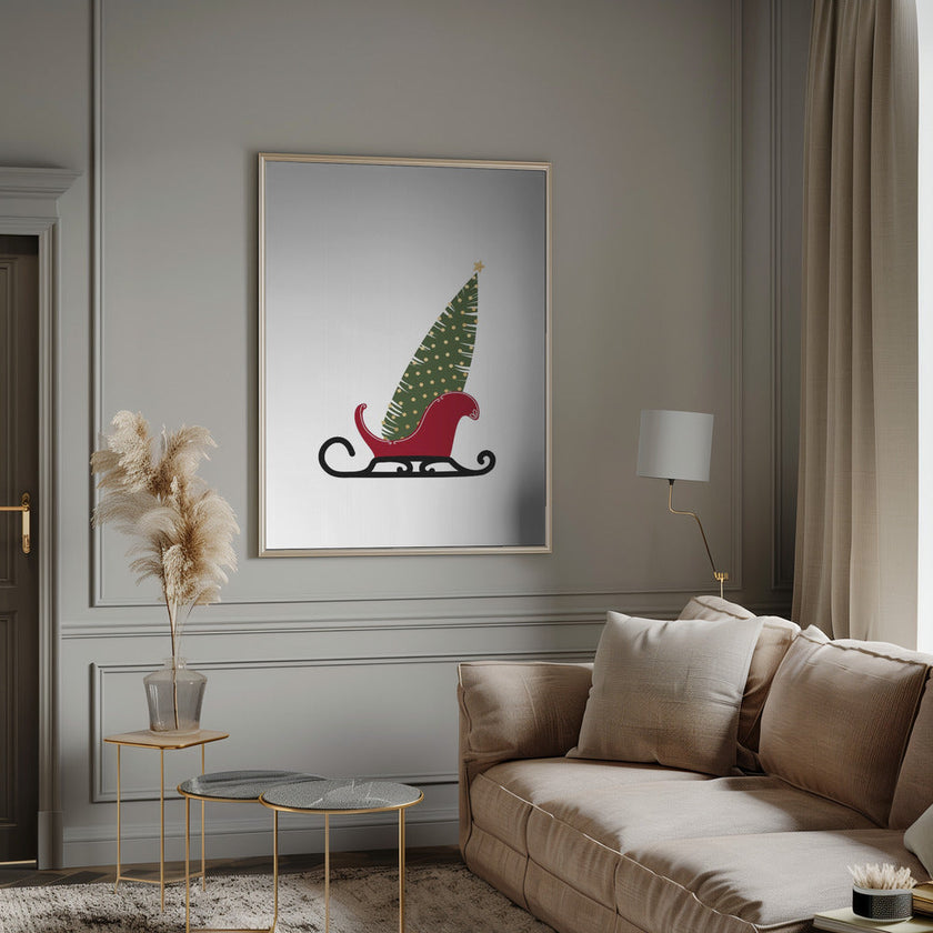 Wall art Let's go (gold)