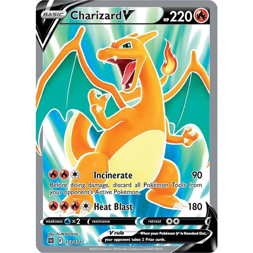 Charizard V (Full Art) (153/172) (SWSH09)