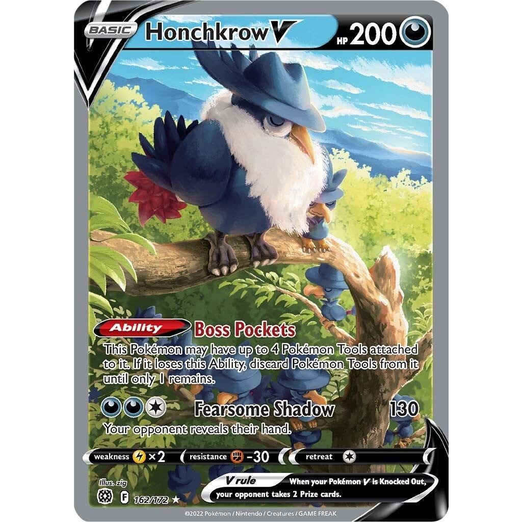 Honchkrow V (Alternate Full Art) (162/172) (SWSH09)