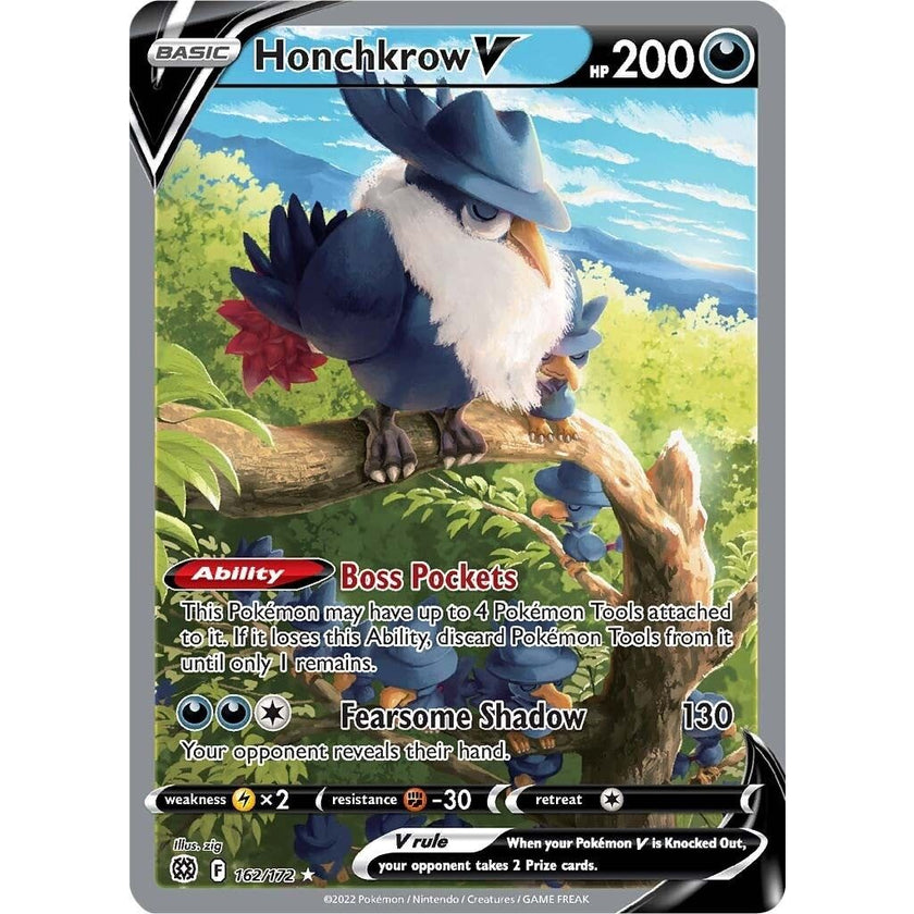 Honchkrow V (Alternate Full Art) (162/172) (SWSH09)