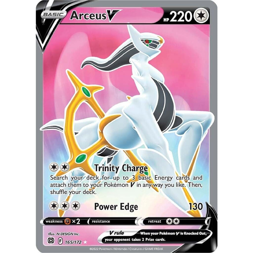 Arceus V (Full Art) (165/172) (SWSH09)