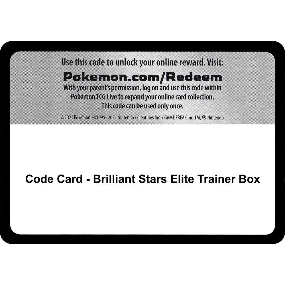 Code Card - Brilliant Stars Elite Trainer Box (SWSH09)