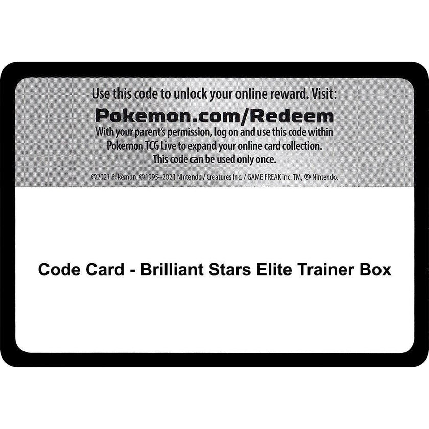 Code Card - Brilliant Stars Elite Trainer Box (SWSH09)