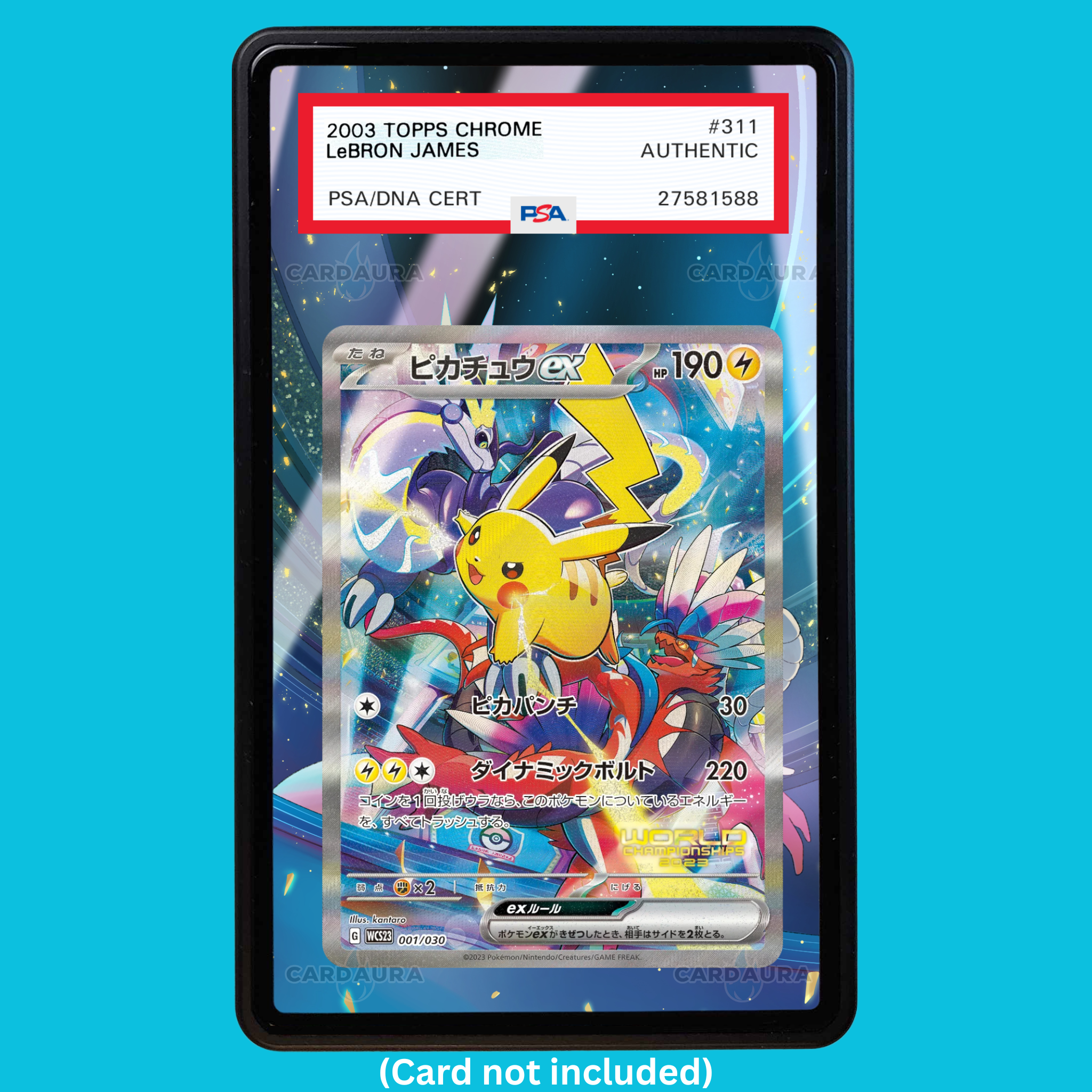 Pikachu EX 001/030 CN (Graded) Display Case