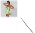 Elegant Chic Skirt Dress For Women Elegant Slim Strap Satin Backless Lace Up Ladies Party Mini Skater Dress