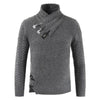 Men's Scalp Button Irregular Long Sleeve T-Shirt