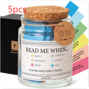 Bible Verses In A Jar – 90 Scripture Cards Glass Jar (Colours A, B, C)